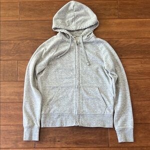 Uniqlo women Gray Zip-Up Hoodie Small